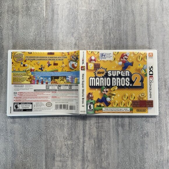 Case And Inserts Only, No Game. New Super Mario Bros. 2 - Nintendo 3DS  Clean - Picture 3 of 3